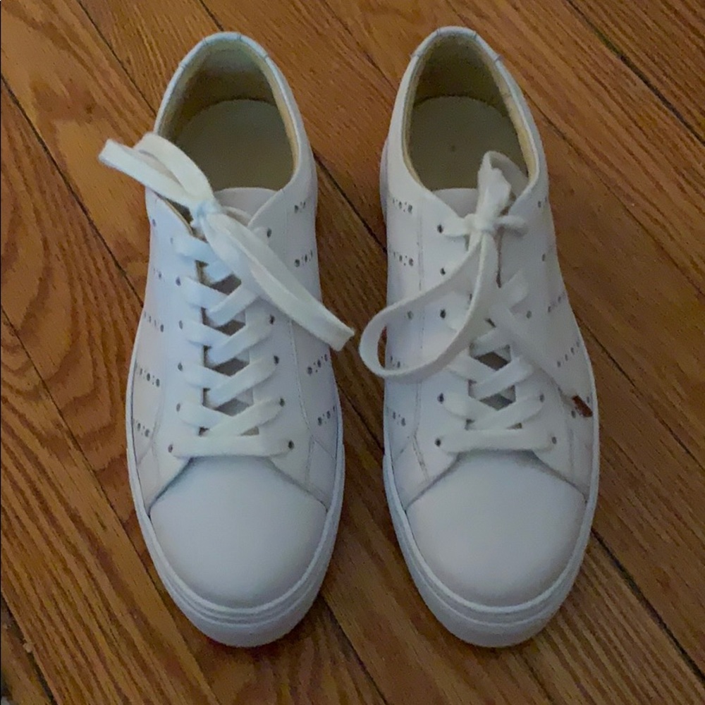 Office of Angela Scott Leather Platform Sneakers